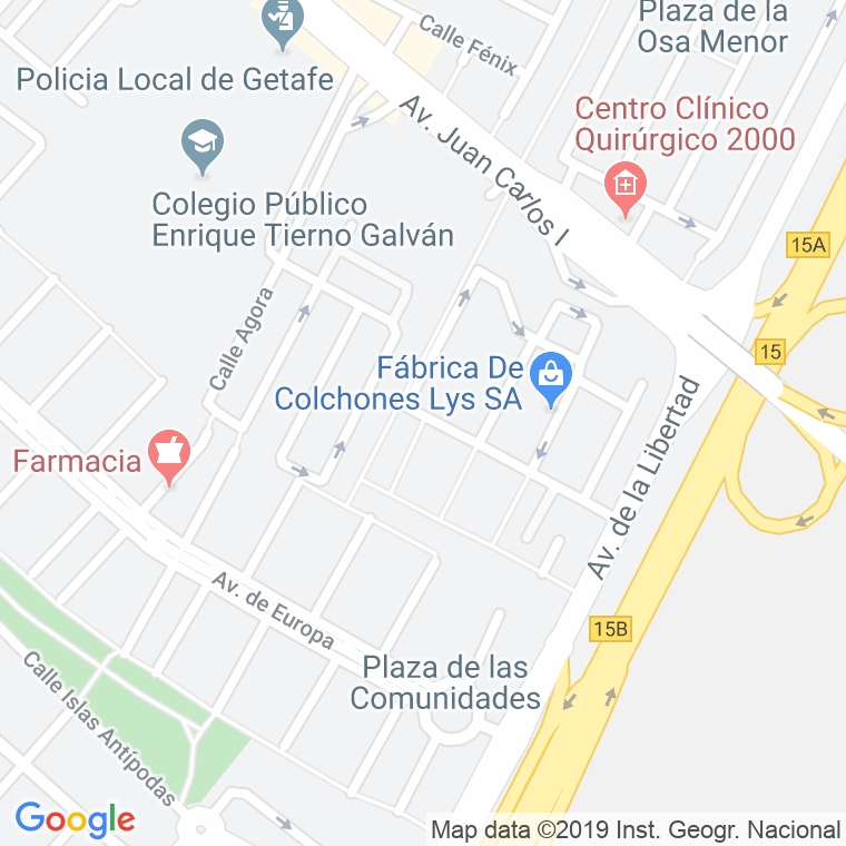 Código Postal calle Cerro De La Encantada en Getafe