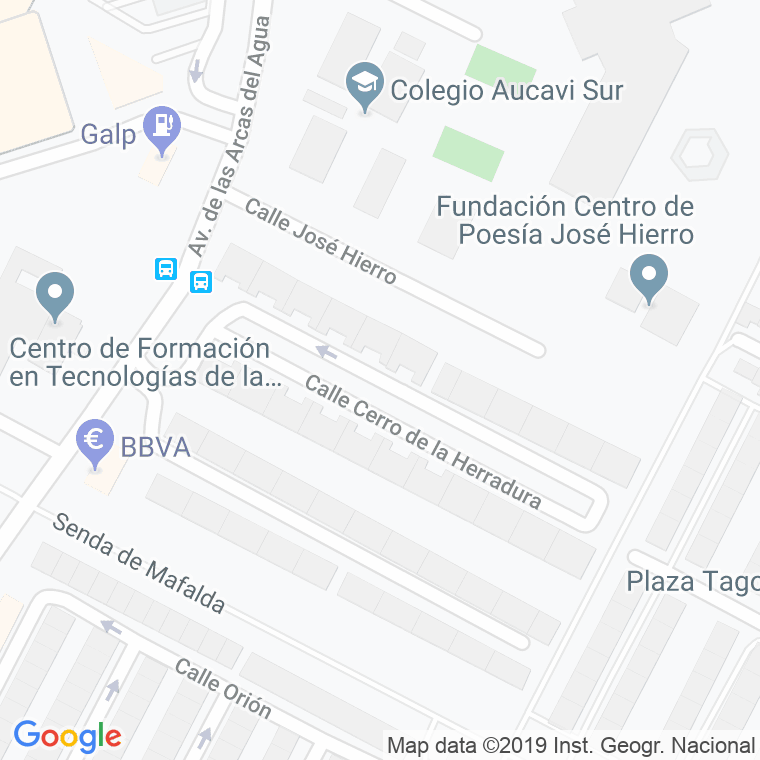 Código Postal calle Cerro De La Herradura en Getafe