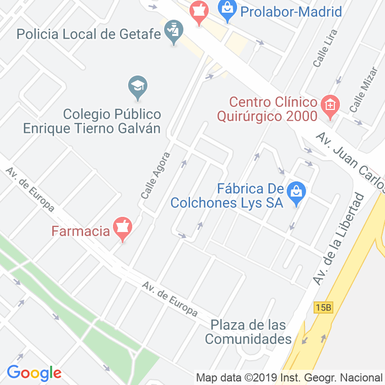 Código Postal calle Concordia en Getafe