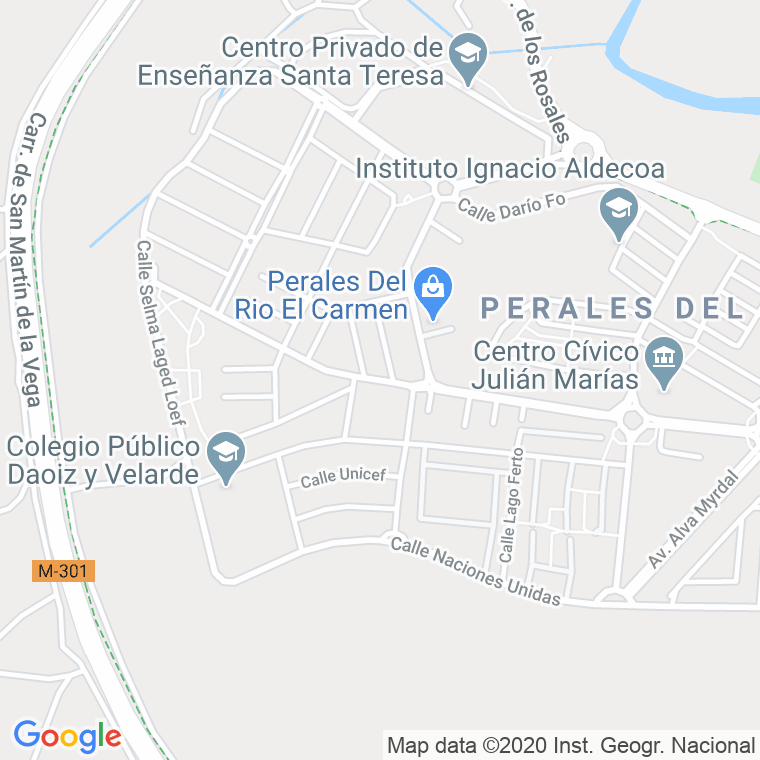 Código Postal calle Francisco Chico Mendez en Getafe
