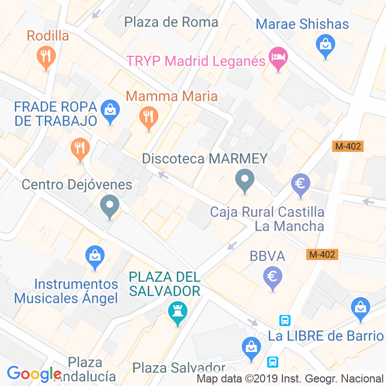 Código Postal calle Jeromin en Leganés