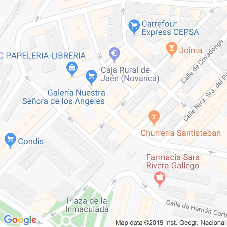 Código Postal calle Nuestra Señora De Los Angeles en Leganés