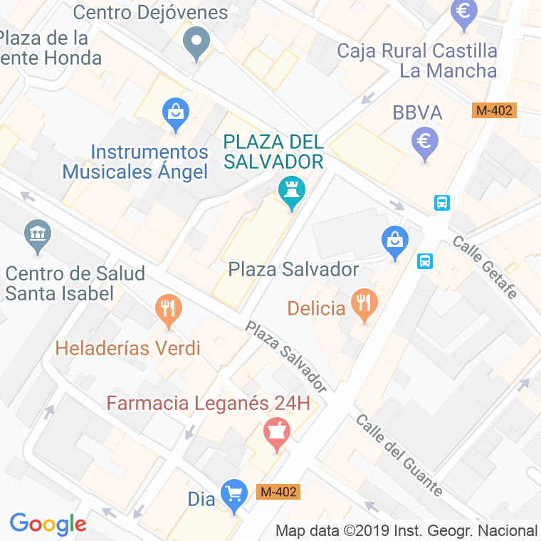 Código Postal calle Salvador, plaza en Leganés