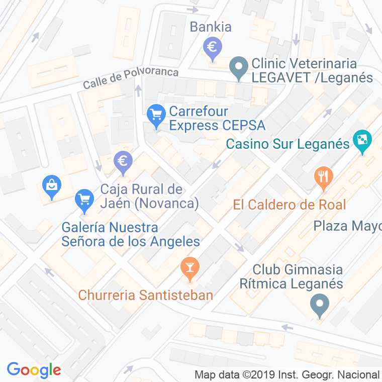 Código Postal calle Seminario en Leganés