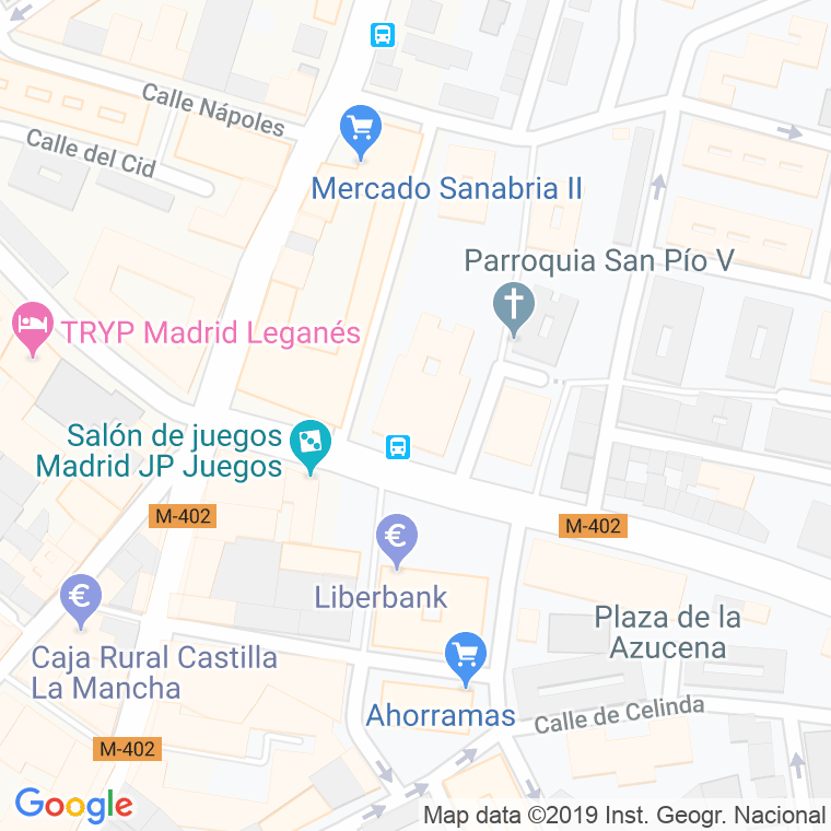 Código Postal calle Tahona, De La, plaza en Leganés