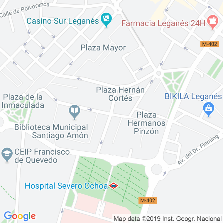 Código Postal calle Vasco De Gama en Leganés