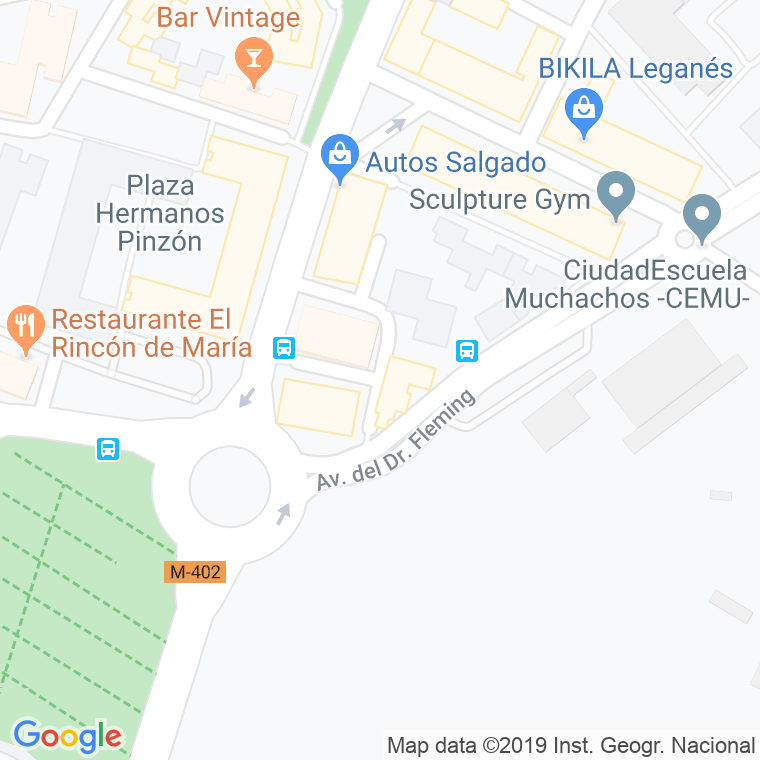Código Postal calle Juan De Mariana en Leganés