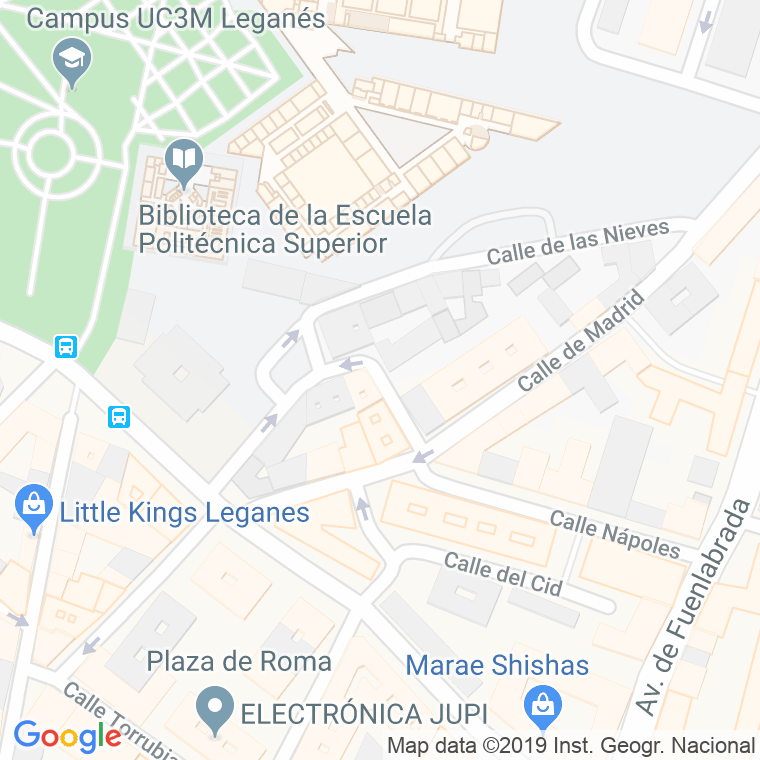 Código Postal calle Siete Picos en Leganés