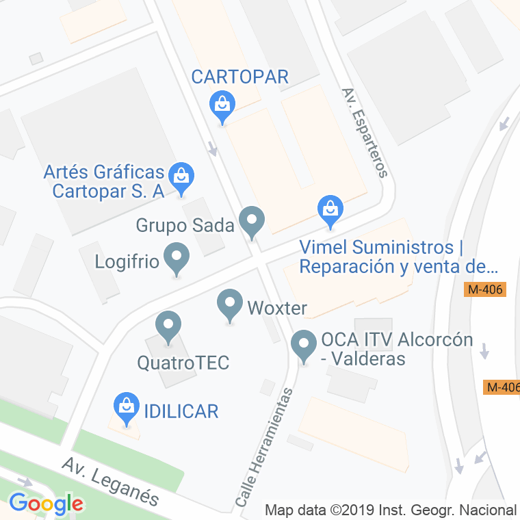 Código Postal calle Yunque, Del en Leganés