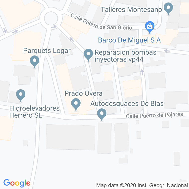 Código Postal calle Puerto Oncala en Leganés
