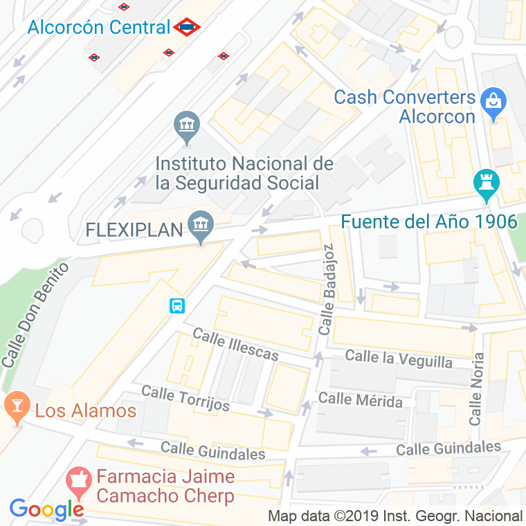 Código Postal calle Jardin en Alcorcón