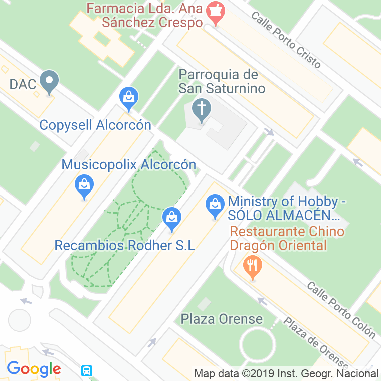 Código Postal calle Principes De España en Alcorcón