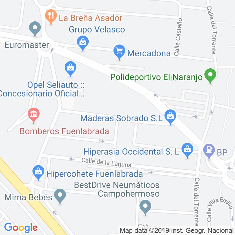 Código Postal calle Alberca, De La en Fuenlabrada