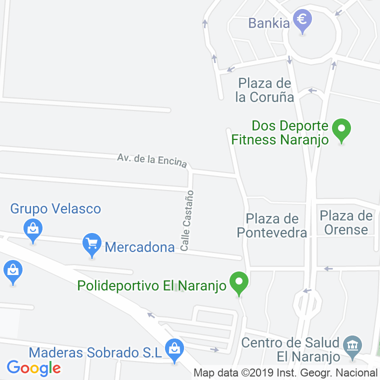 Código Postal calle Castaño, Del en Fuenlabrada