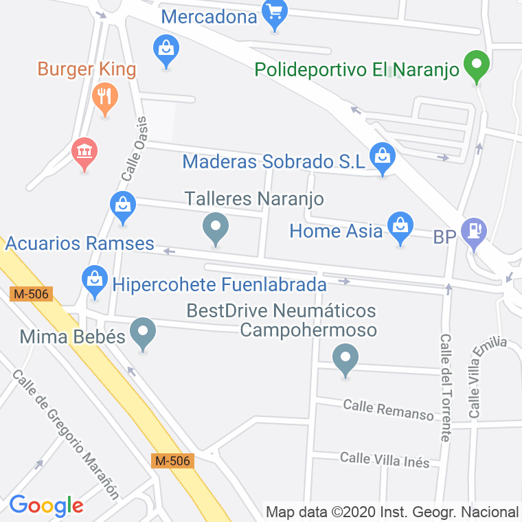 Código Postal calle Laguna, La en Fuenlabrada