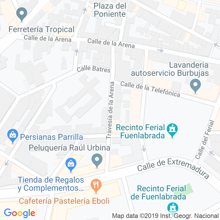 Código Postal calle Arena, De La, travesia en Fuenlabrada