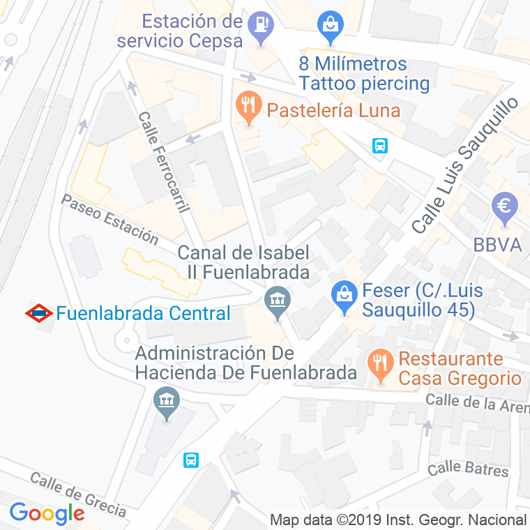 Código Postal calle Estacion, De La en Fuenlabrada