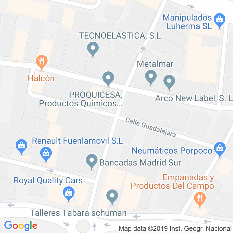Código Postal calle Guadalajara en Fuenlabrada