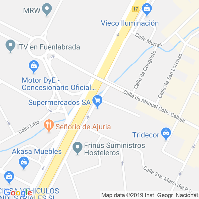 Código Postal calle Rio Tajo, Del en Fuenlabrada