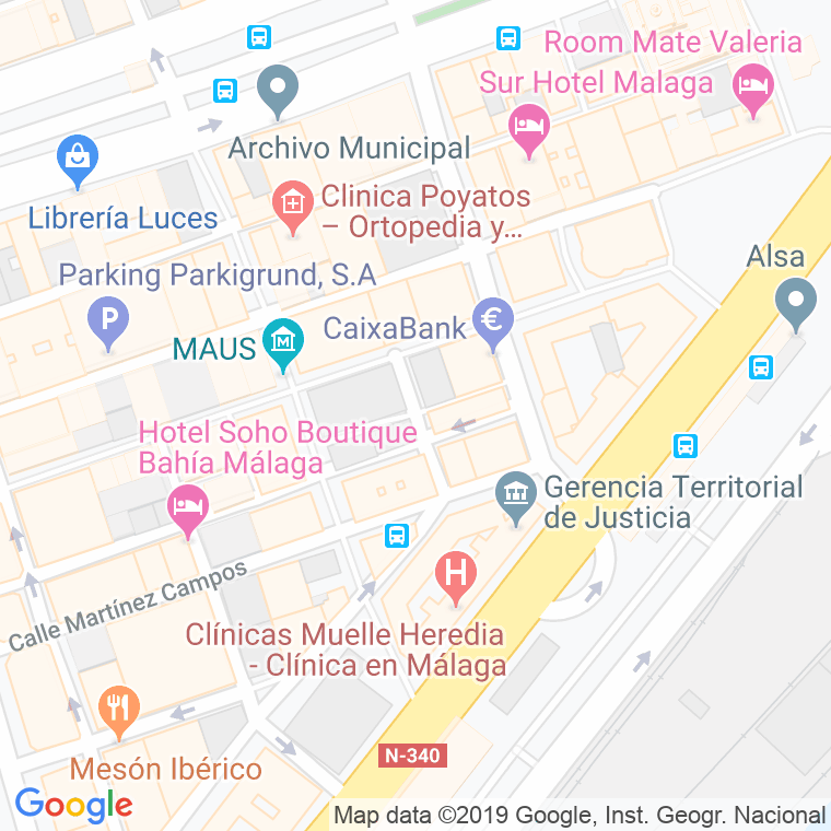 Código Postal calle Blasco De Garay en Málaga