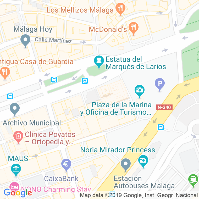 Código Postal calle Talavera en Málaga