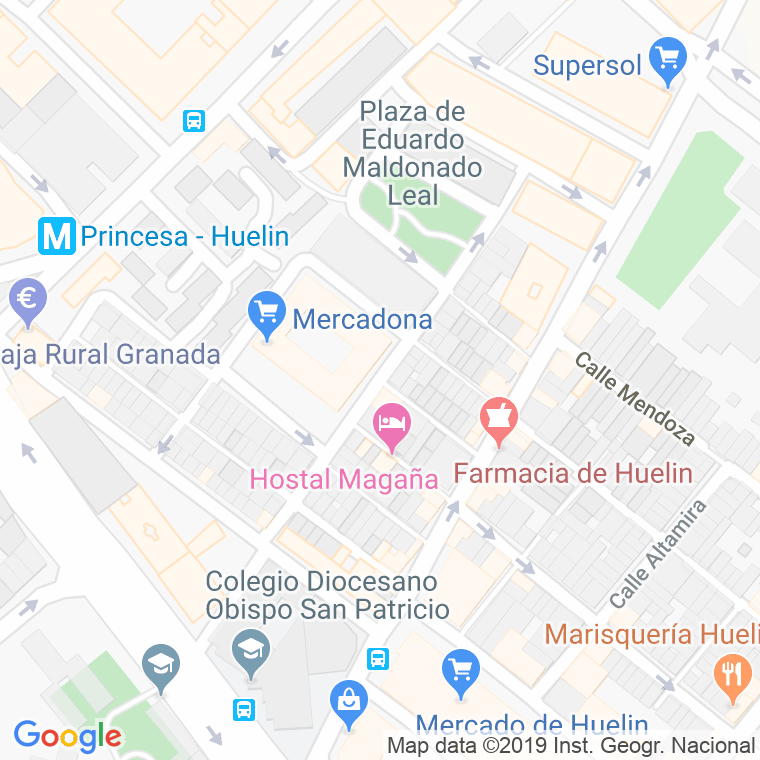 Código Postal calle Embajadores en Málaga