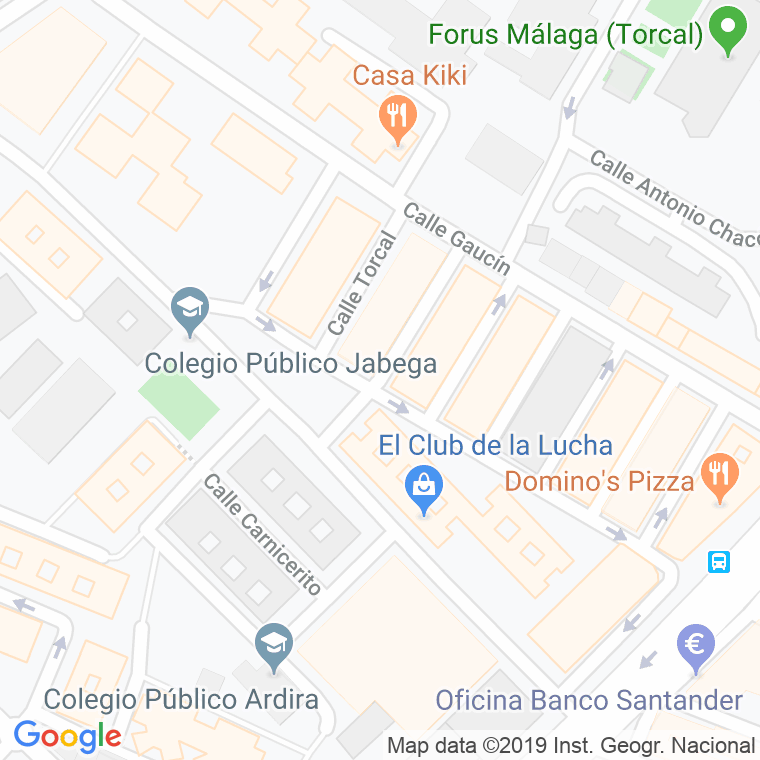 Código Postal calle Alazores en Málaga