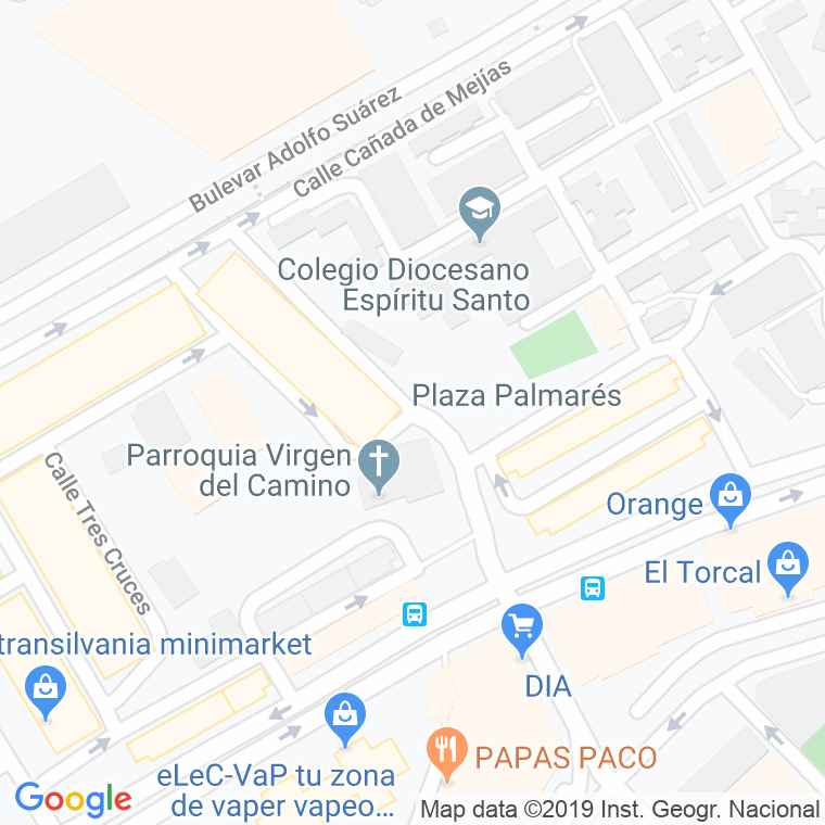 Código Postal calle Cortijo De Echarte en Málaga