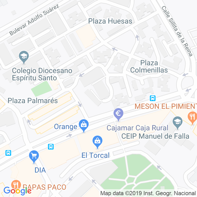 Código Postal calle Fuente Del Moro en Málaga