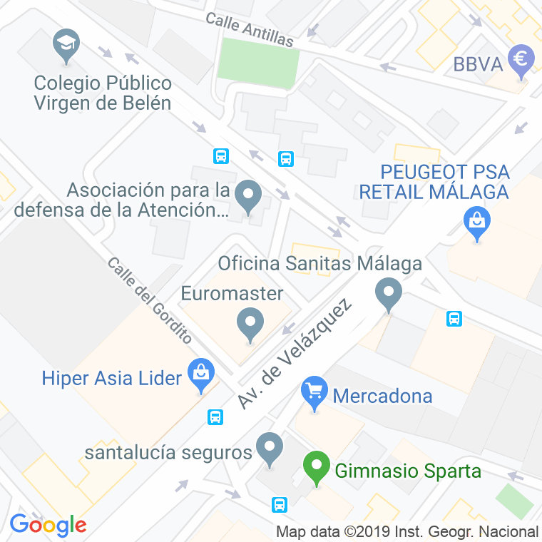 Código Postal calle Chico Matadero en Málaga