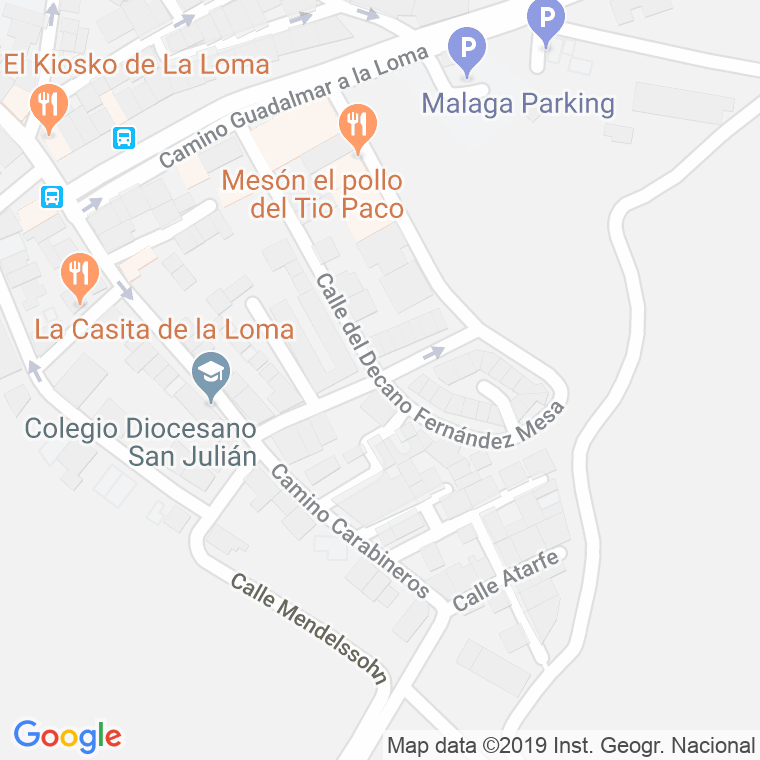 Código Postal calle Cronos en Málaga