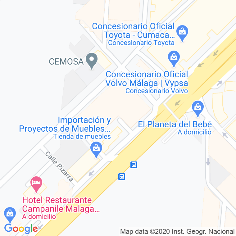 Código Postal calle Daimalos en Málaga
