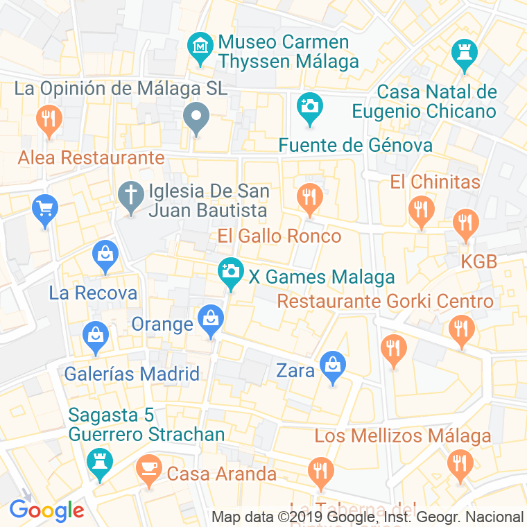 Código Postal calle Francisco De Rioja en Málaga