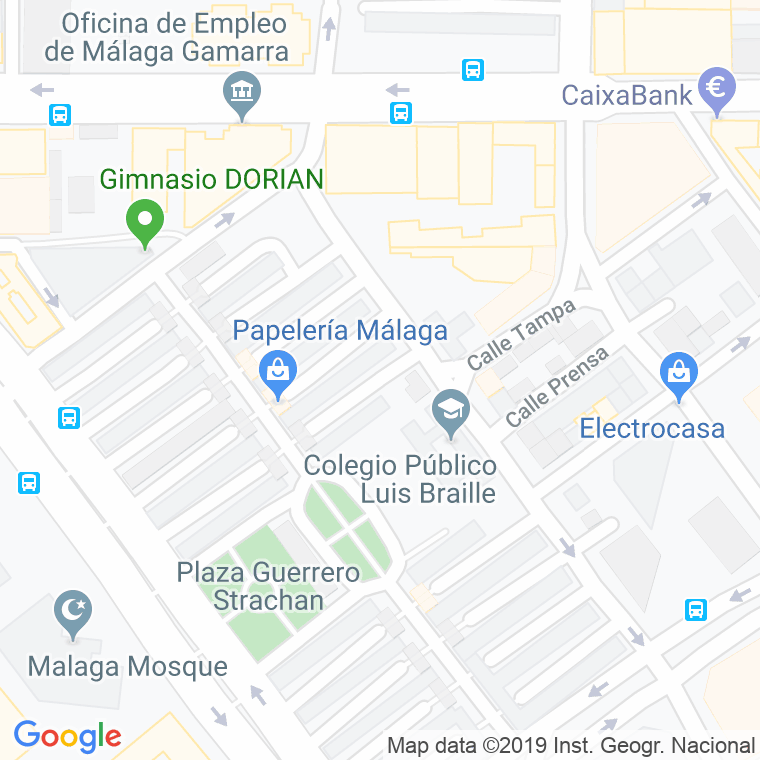 Código Postal calle Alferez Alfonso Marin en Málaga