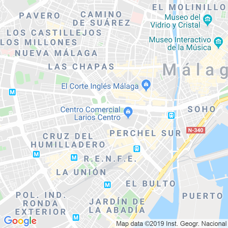 Código Postal calle Aurora, De La, avenida (Pares Del 64 Al Final) en Málaga