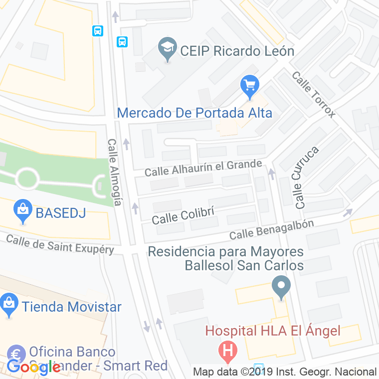 Código Postal calle Ave Del Paraiso en Málaga