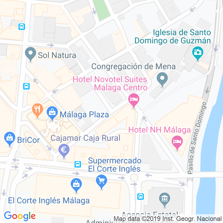 Código Postal calle Calvo en Málaga