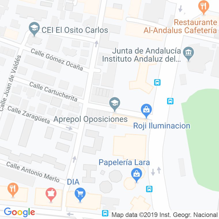 Código Postal calle Carlos Barral en Málaga