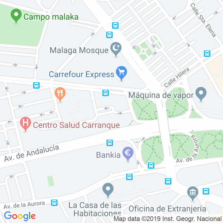 Código Postal calle Diego Vazquez Otero en Málaga
