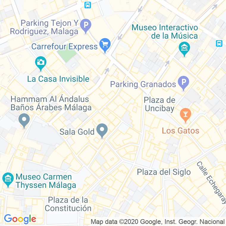 Código Postal calle Mitjana, pasaje (Impares Del 1 Al Final)  (Pares Del 2 Al Final) en Málaga