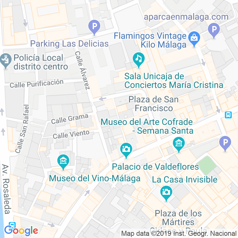 Código Postal calle Molinillo Del Aceite en Málaga