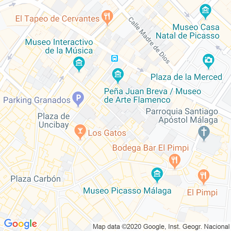 Código Postal calle Pito en Málaga