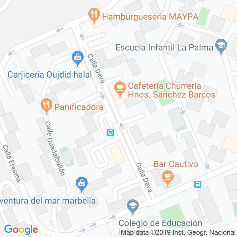 Código Postal calle Deva en Málaga