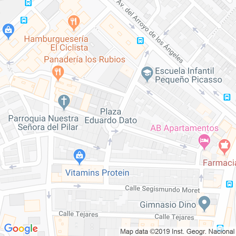 Código Postal calle Eduardo Dato, plaza en Málaga