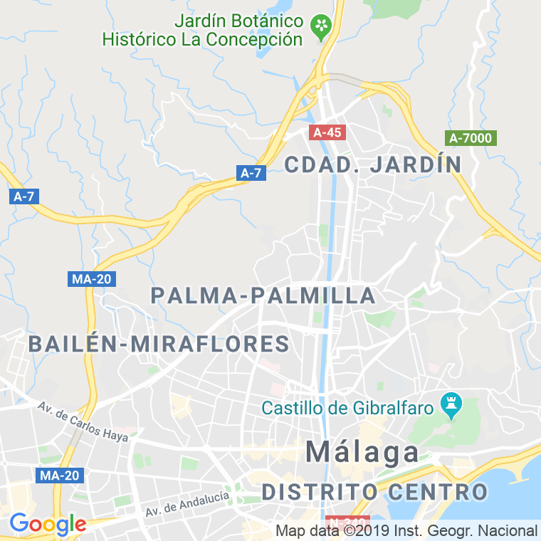Código Postal calle Joan Miro en Málaga