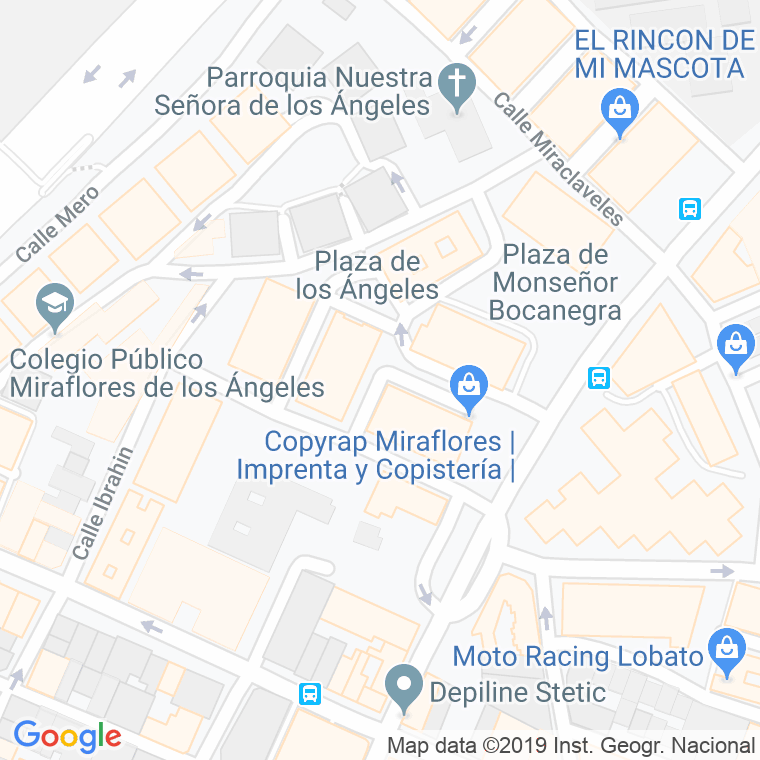 Código Postal calle Miraamapolas en Málaga