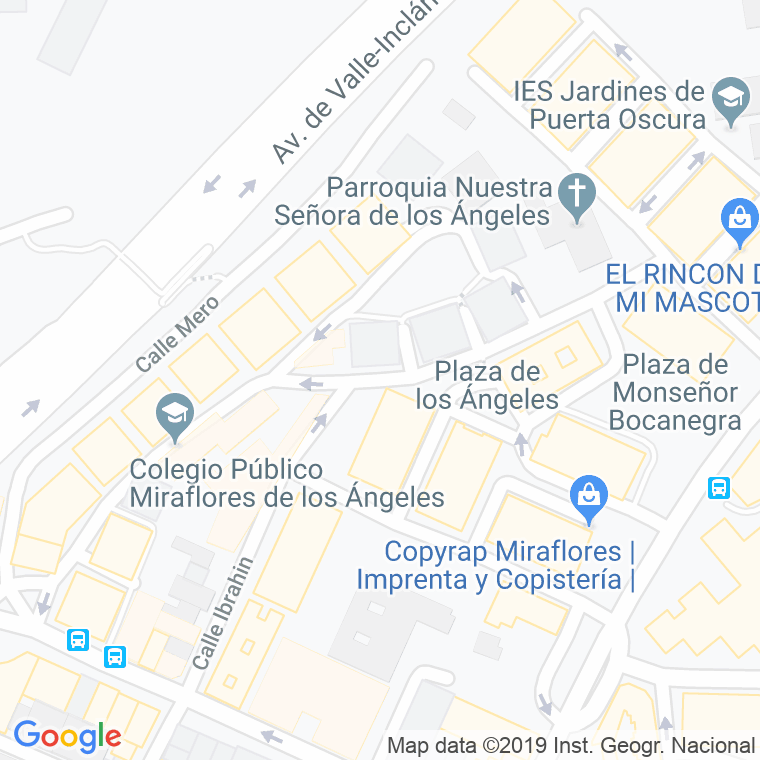 Código Postal calle Miraflores De Los Angeles, avenida en Málaga