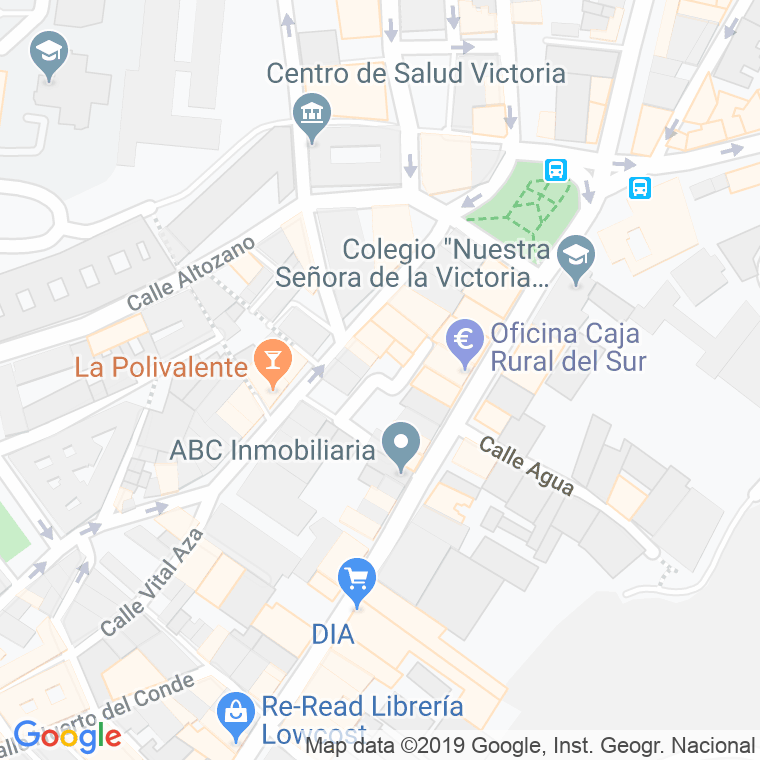 Código Postal calle Agustin Moreto en Málaga