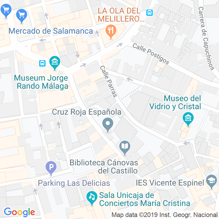 Código Postal calle Dos Hermanas en Málaga