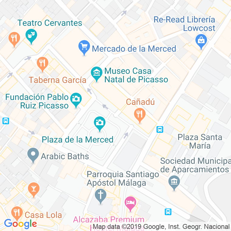Código Postal calle Merced, La en Málaga